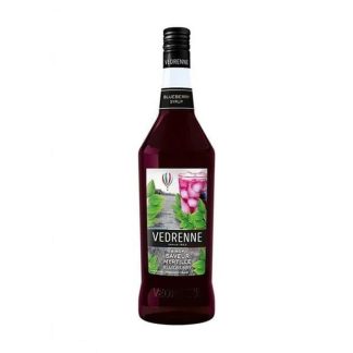 Vedrenne Blueberry Syrup Liqueur 1L - 6 Pack