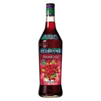 Vedrenne Raspberry Syrup Liqueur 1L - 1 Bottle