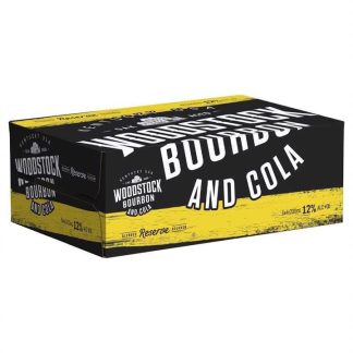 Woodstock Bourbon & Cola Cans 200ml - 24 Pack