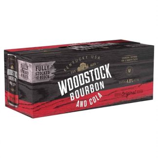 Woodstock Bourbon & Cola Cans 375ml - 10 Pack